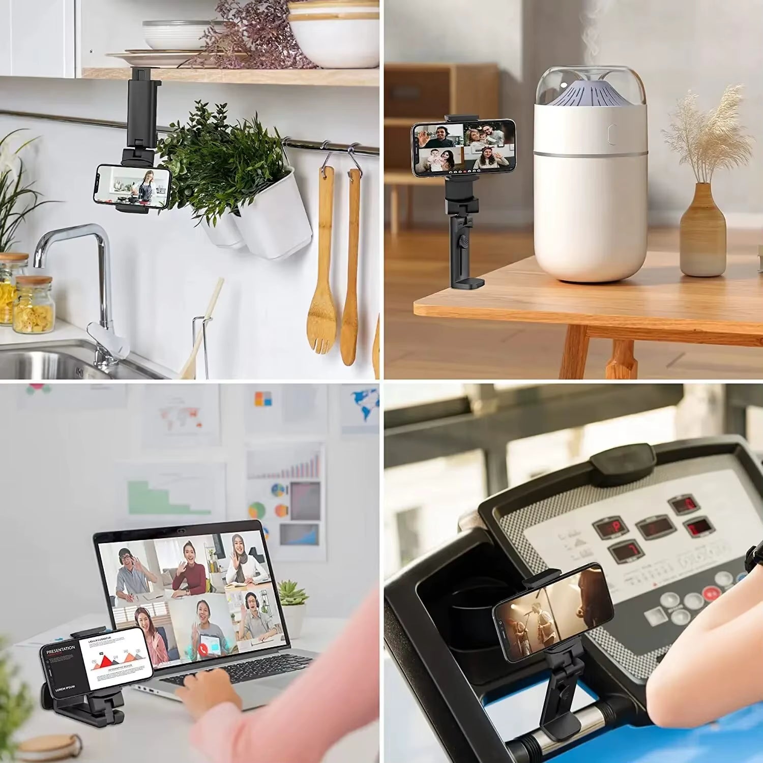 Universal 360 Rotate Foldable Airplane Travel Phone Holder Stand Mount Desk Lazy Car Seat Flying Holder for 4.7-6.9 Inch Phone